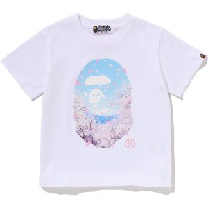 SAKURA PHOTO APE HEAD MINI TEE LADIES