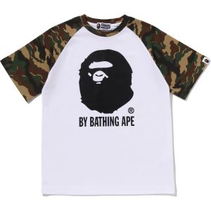 GLITCH WOODLAND CAMO BY BATHING APE TEE JR KIDS