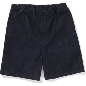Short en jean petit motif, coupe décontractée, denim 13 oz — homme