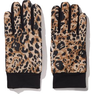 WILD LEOPARD PATTERN GLOVES MENS