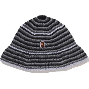 APE HEAD ONE POINT STRIPE KNIT HAT MENS