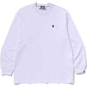 T-shirt à manches longues petit motif, coupe décontractée — homme