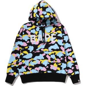 Sweat à capuche à enfiler NEW MULTI CAMO logo, coupe oversize — femme