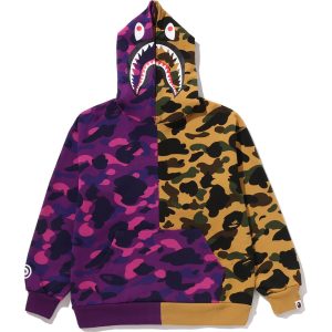 SPLIT CAMO SHARK RELAXED FIT PULLOVER HOODIE JR KIDS