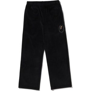 Pantalon APE HEAD, coupe large, ornements en cristal, en velours — femme