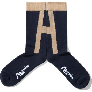 Chaussettes BAPE par KAZUKI KURAISHI "A" logo — homme