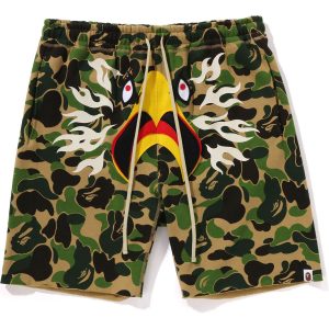 BAPE X READYMADE ABC CAMO EAGLE WIDE SWEAT SHORTS MENS