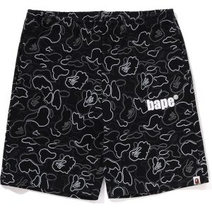 Short en molleton NEON CAMO, coupe classique — homme