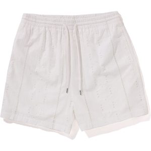 Short broderie, coupe décontractée — homme