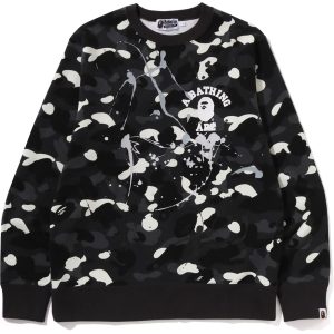 CITY CAMO PAINTING CREWNECK SWEATSHIRT MENS