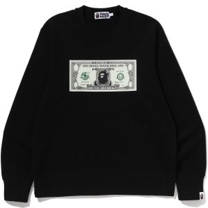 BANKNOTE RELAXED FIT CREWNECK SWEATSHIRT MENS