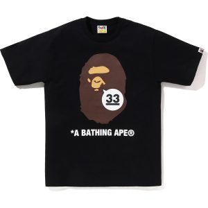T-shirt A BATHING APE 33e anniversaire APE HEAD — homme