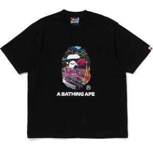 BAPE X F1LV A BATHING APE RELAXED FIT TEE MENS