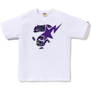 T-shirt GLITCH WOODLAND CAMO APE FACE STA — homme