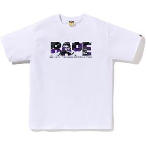 T-shirt GLITCH WOODLAND CAMO militaire BAPE — homme
