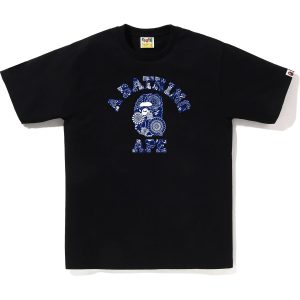 T-shirt JAPANESE INDIGO ART CAMO COLLEGE — homme