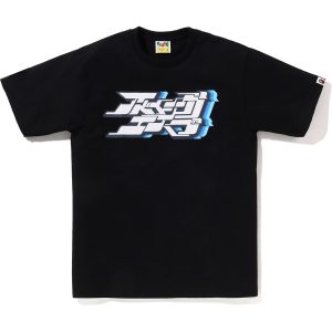 T-shirt BAPE lettrage japonais graffiti — homme