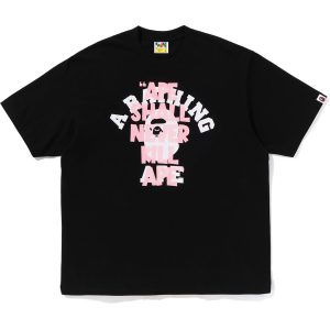 T-shirt APE SHALL NEVER KILL APE COLLEGE, coupe décontractée — homme