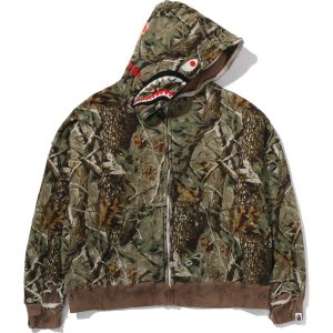 Sweat à capuche entièrement zippé BAPE x SAINT MXXXXXX SHARK — homme
