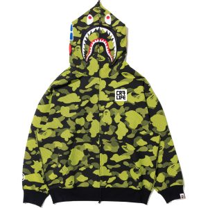 BAPE X CR7 LIFE LOGO RELAXED FIT SHARK FULL ZIP HOODIE M #1 MENS