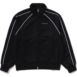 LINE CAMO JACQUARD METAL LOGO RELAXED FIT TRACK JACKET MENS