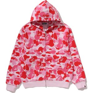 Sweat à capuche zippé ABC CAMO, coupe courte, délavage prononcé — homme