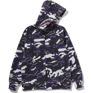 Sweat à capuche zippé GLITCH WOODLAND CAMO SHARK JR — enfant
