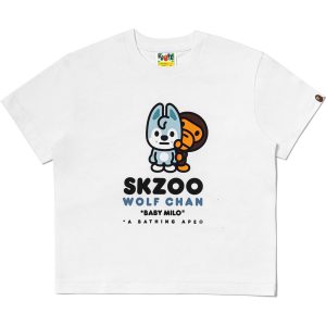 BAPE X STRAYKIDS WOLF CHAN BABY MILO TEE LADIES