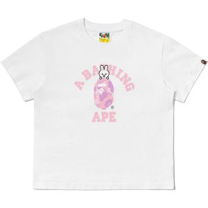 BAPE X STRAYKIDS LEEBIT COLLEGE TEE LADIES